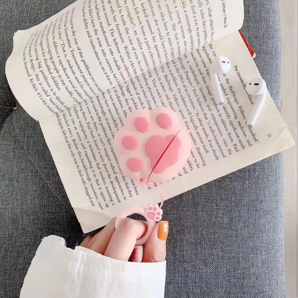 

Kawaii 3D Cat Claw case for airpods 1 2 charging box funny cute soft silicone earphone protection cover for AirPods 2 1 coque