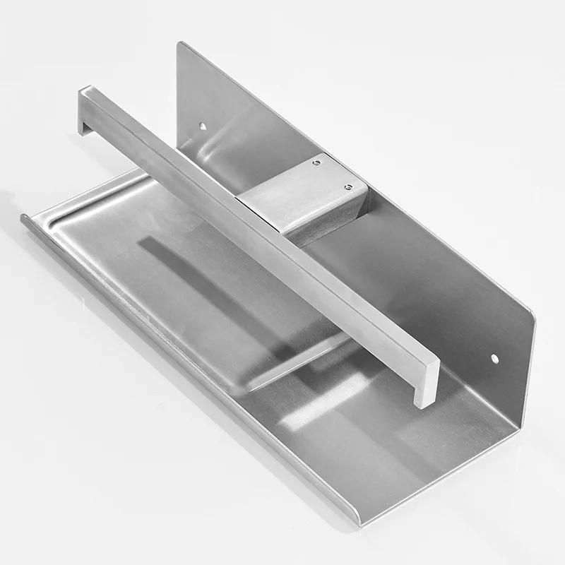 

Nickel Brushed Paper Holder Bathroom Hardware Phone Rack Toilet Paper Shelf 304 Stainless Steel Paper Rack