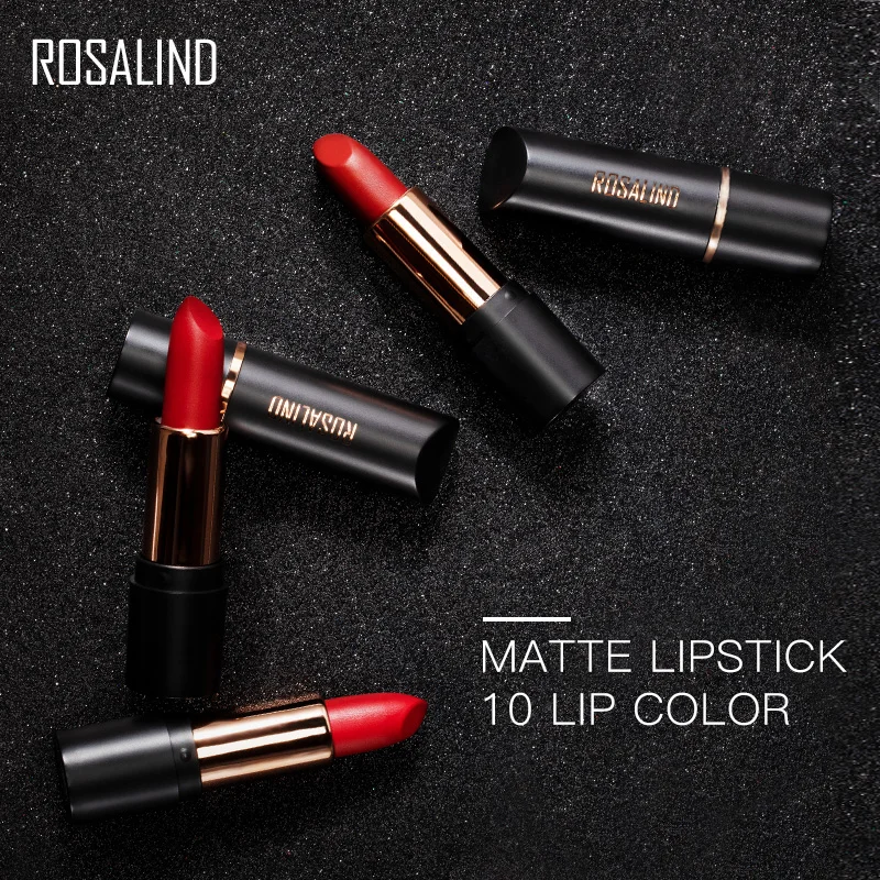 ROSALIND матовая Косметическая Помада для макияжа стойкая 10 цветов водостойкая