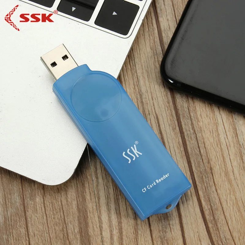 ССК универсальный высокоскоростной USB 2,0 CF кард-ридер компактный флэш-кард-ридер для ПК ноутбук SCRS028