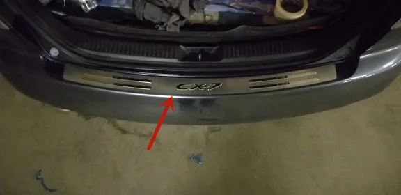 

For Mazda CX-7 2008-2014 stainless steel car trunk threshold shield anti-scratch protection car accessories