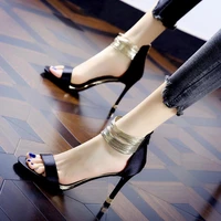 summer fashion new high heels stiletto sandals womens word belt womens all match womens shoes waterproof platform sandals