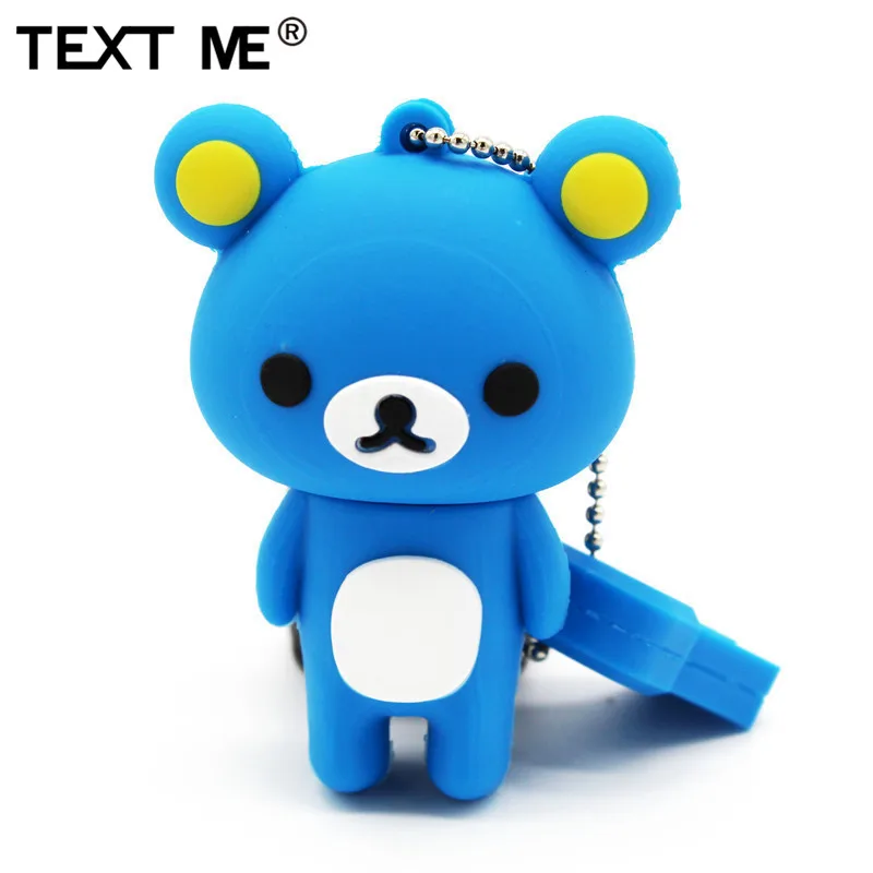 TEXT ME usb 2 0 USB stick8 цветной мини флеш-накопитель с медведем 4 ГБ 8 16 32 карта памяти |