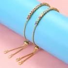 ZHUKOU позолоченный браслет для глаз летний эмалированный регулируемый браслет для женщин милый латунный браслет ювелирные изделия оптом VL109