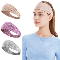 sweat absorbent headband breathable elastic fitness hairband running hair band color high elastic headband yoga hair band