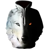 new fashion hoodies men long sleeve fashion ice and fire eyes wolf printed men sweatshirt streetwear clothes harajuku hoodie