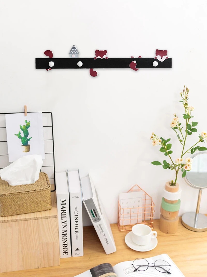 Вешалка для ключей в виде шапки и шарфа настенный органайзер с крючком хранения