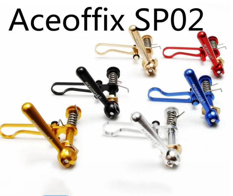 ACEOFFIX 6 цветов велосипедный Подседельный штырь зажим складной крюк Ti+ алюминиевый сплав для Brompton Подседельный штырь зажим части велосипеда