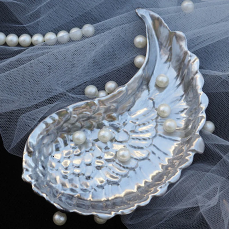

DIY Epoxy Wing Silicone Mold Crystal ab Epoxy Feather Wing European Style Dish Plate Silicone Mold