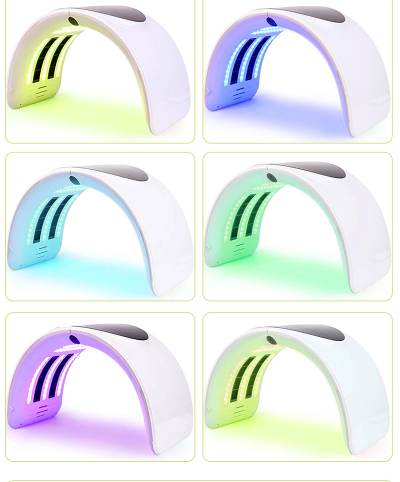 AOKO 7 цветов маска для лица светодиодный светильник вая терапия 2 в 1 аппарат