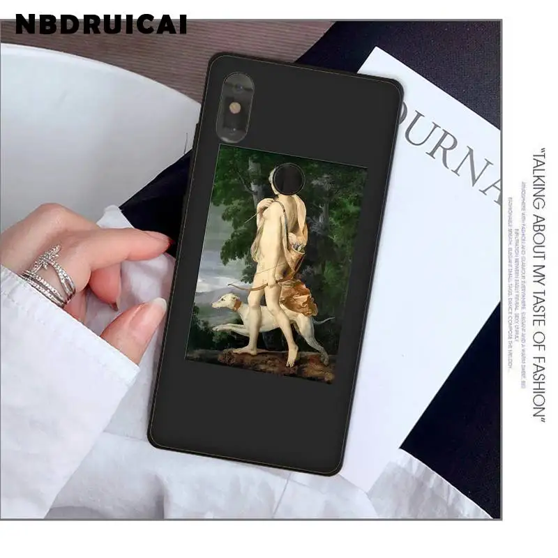 NBDRUICAI художественная мода картина маслом подводный мальчик и девочка чехол для