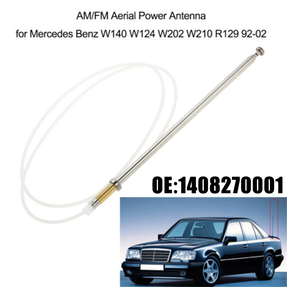 

1 Pcs Car Antenna AM/FM Radio Mast Aerial Auto Replacement Parts Exterior Parts 1408270001 For Mercedes Benz W140 W202 W210 R129