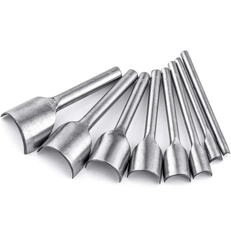 

SHWAKK 1 PCS 3 mm-50 mm Half Round Cutter Puncher Leather Craft Tools Leather Handmade Craft Tools For Making Belt Sash