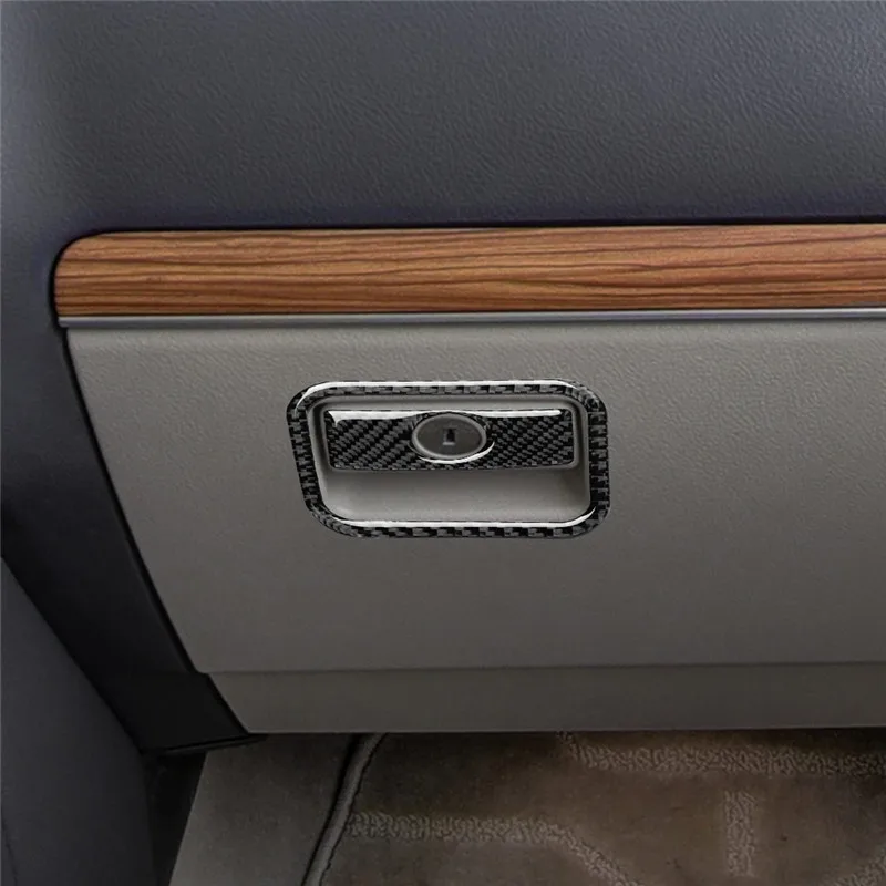 

For Toyota Land Cruiser Prado 2010-2018 Car accessories Carbon fiber Deputy drive storage box car styling sticker 3D panel