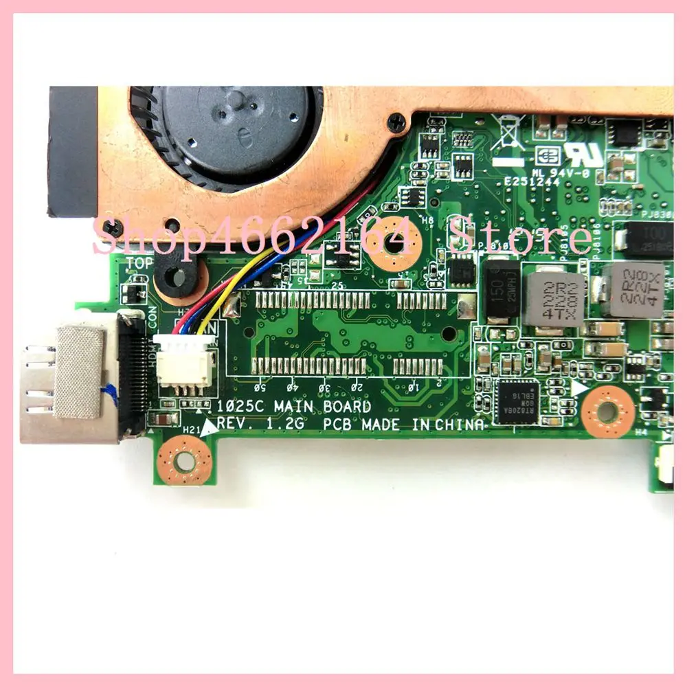 1025C без WLAN материнская плата REV 1 2G для ASUS ноутбука основная DDR3 100% протестированная