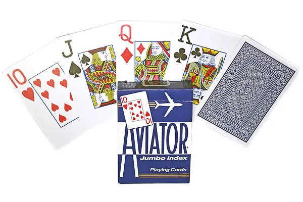 Игральные карты Aviator Jumbo Index (USPCC 54 карты) | Спорт и развлечения