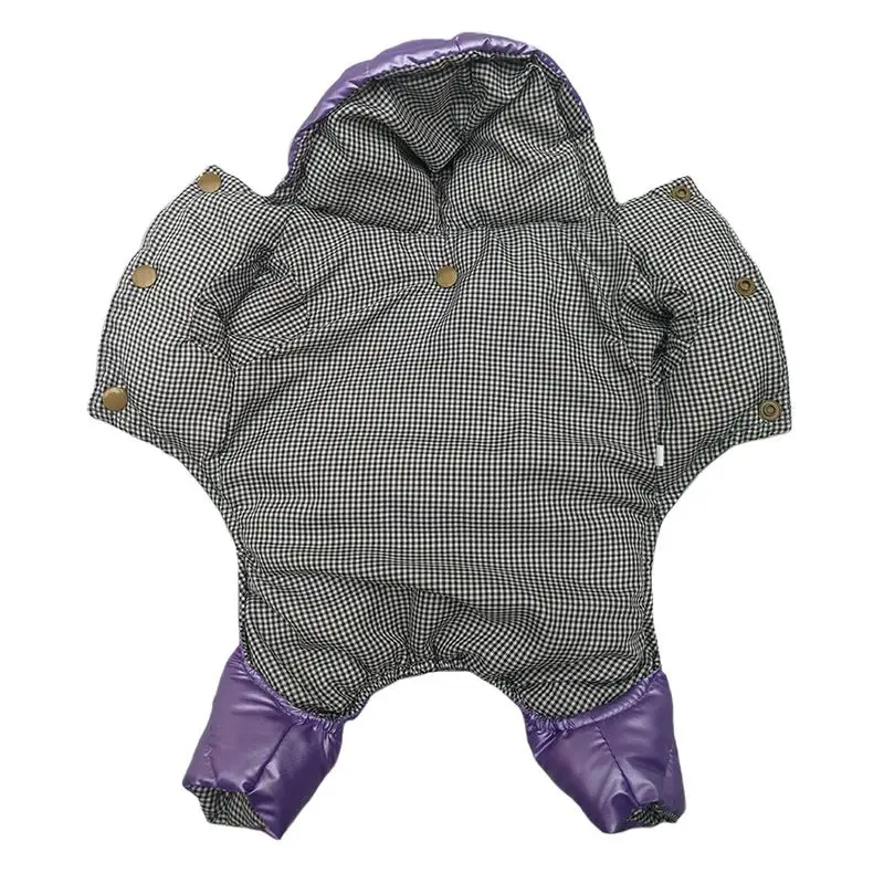 

Зимняя теплая одежда для домашних животных, Классическая верхняя одежда для маленьких и больших собак, комбинезон для йоркширского терьера