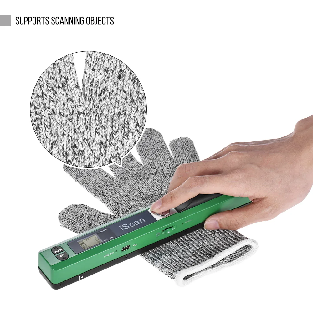 Портативный портативный беспроводной сканер с палочкой размером A4 900DPI JPG/PDF