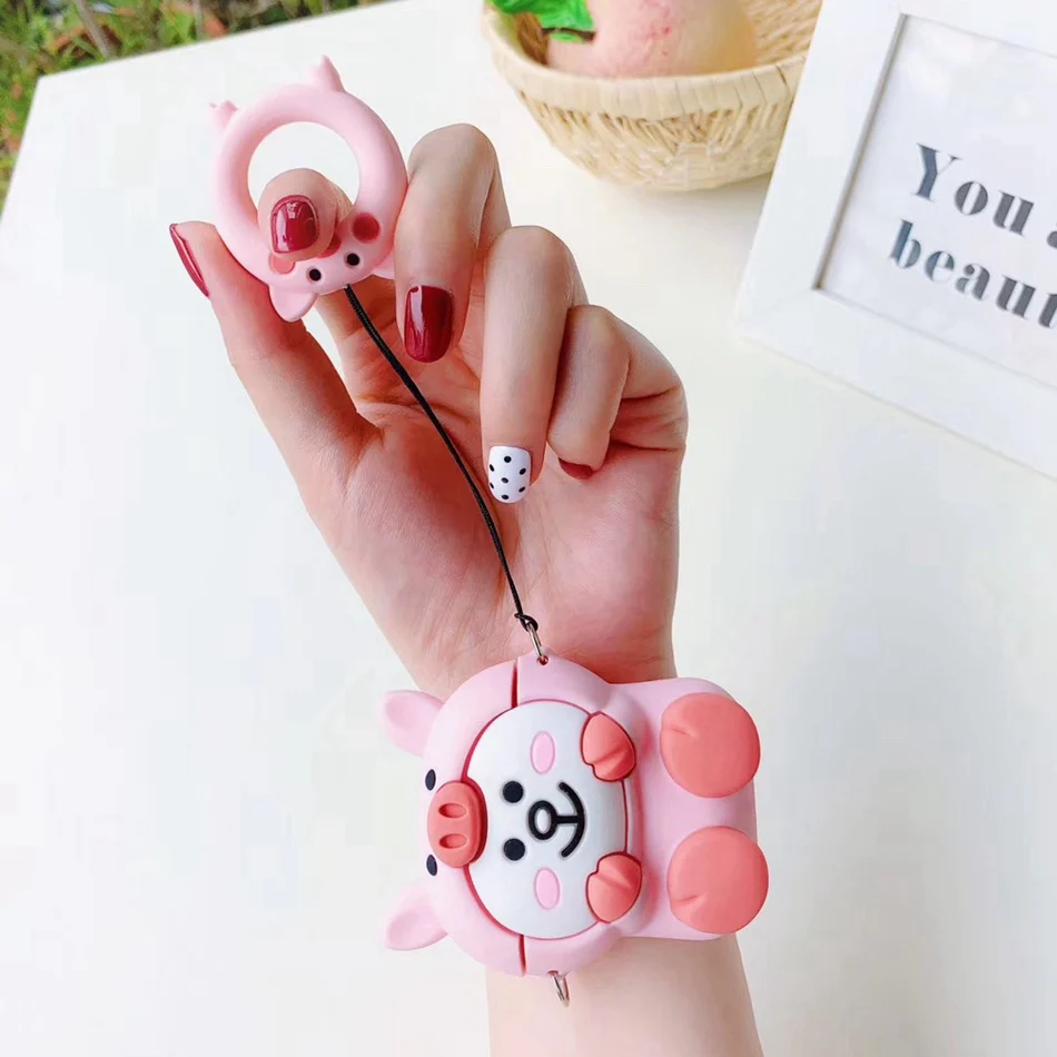 679-B Чехол для наушников для AirPods чехол с мультяшным медведем силиконовый чехол для Apple Air pods 2 милые наушники сумка для Earpods чехол s аксессуары - Цвет: 679-B