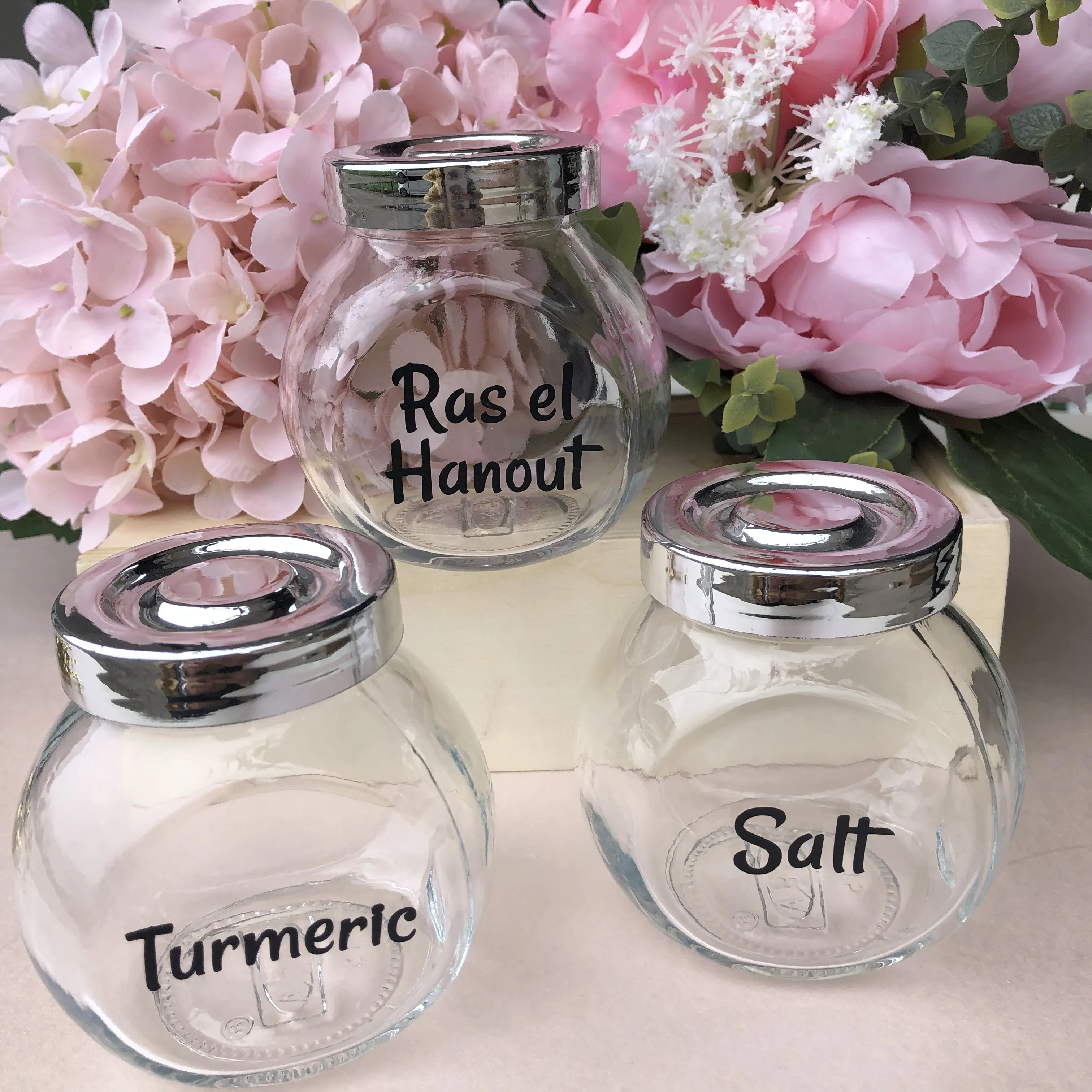 Пользовательские кухонные баночка для специй наклейки макаронные изделия