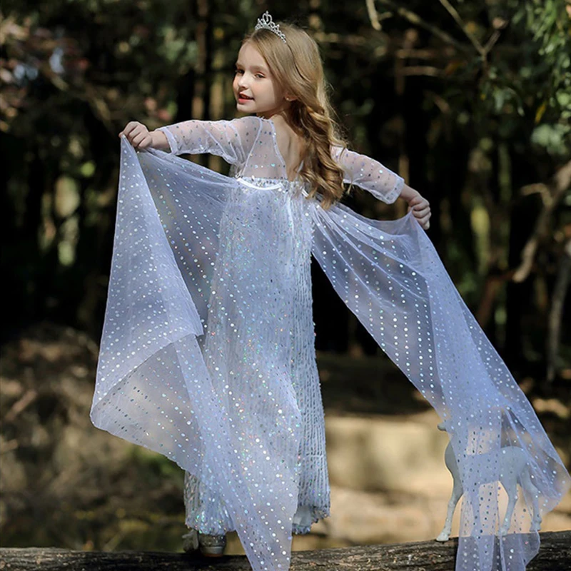 Маскарадный костюм принцессы одежда для девочек косплей детские платья Хэллоуин