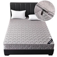 luxury quilted mattress cover with zipper queen twin bed fitted sheet six sides removable inclusive mattress protector pad