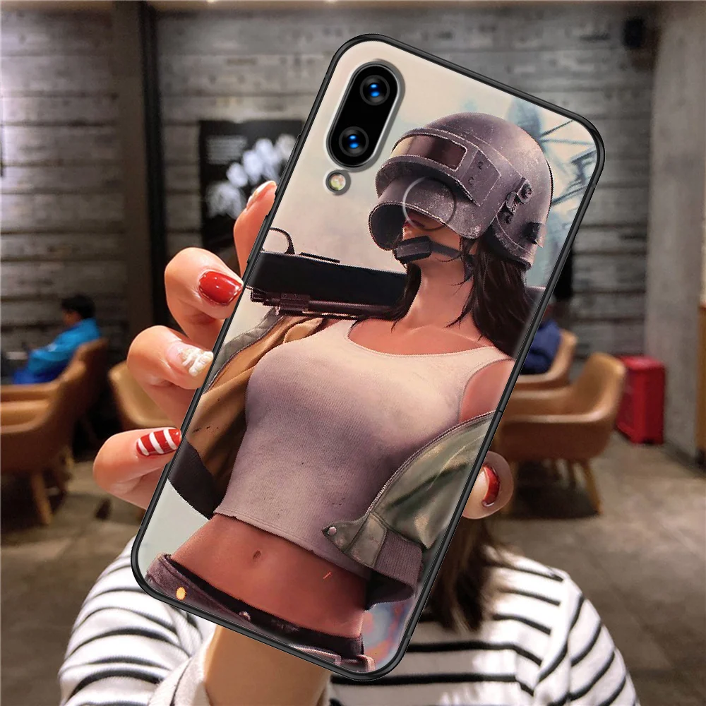 Чехол для телефона с игрой PUBG Huawei Honor 6 7 8 9 10 10i 20 A C X Lite Pro Play черный роскошный