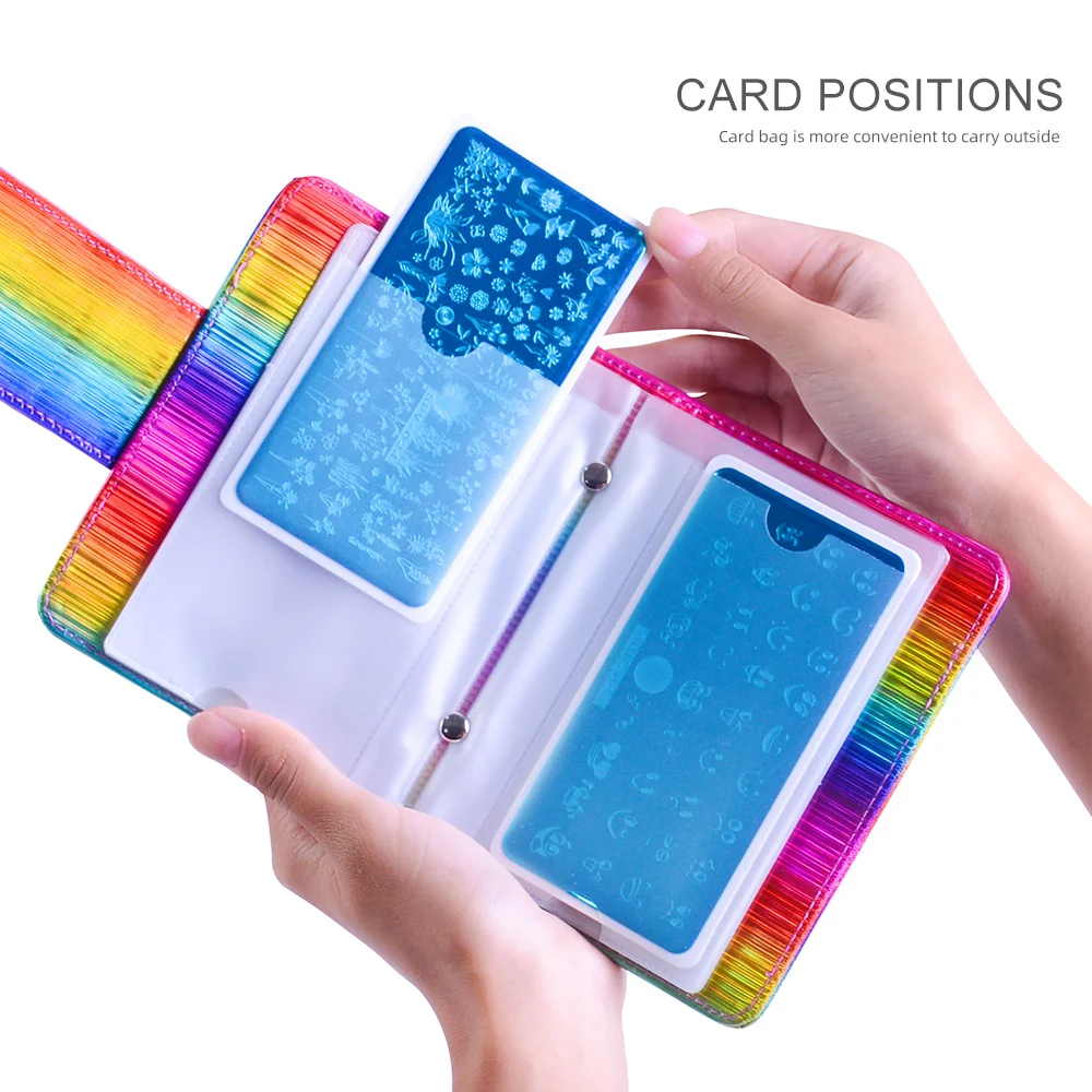 Пластина из искусственной кожи для стемпинга ногтей 20 слотов диаметра 12 5*6 5 см