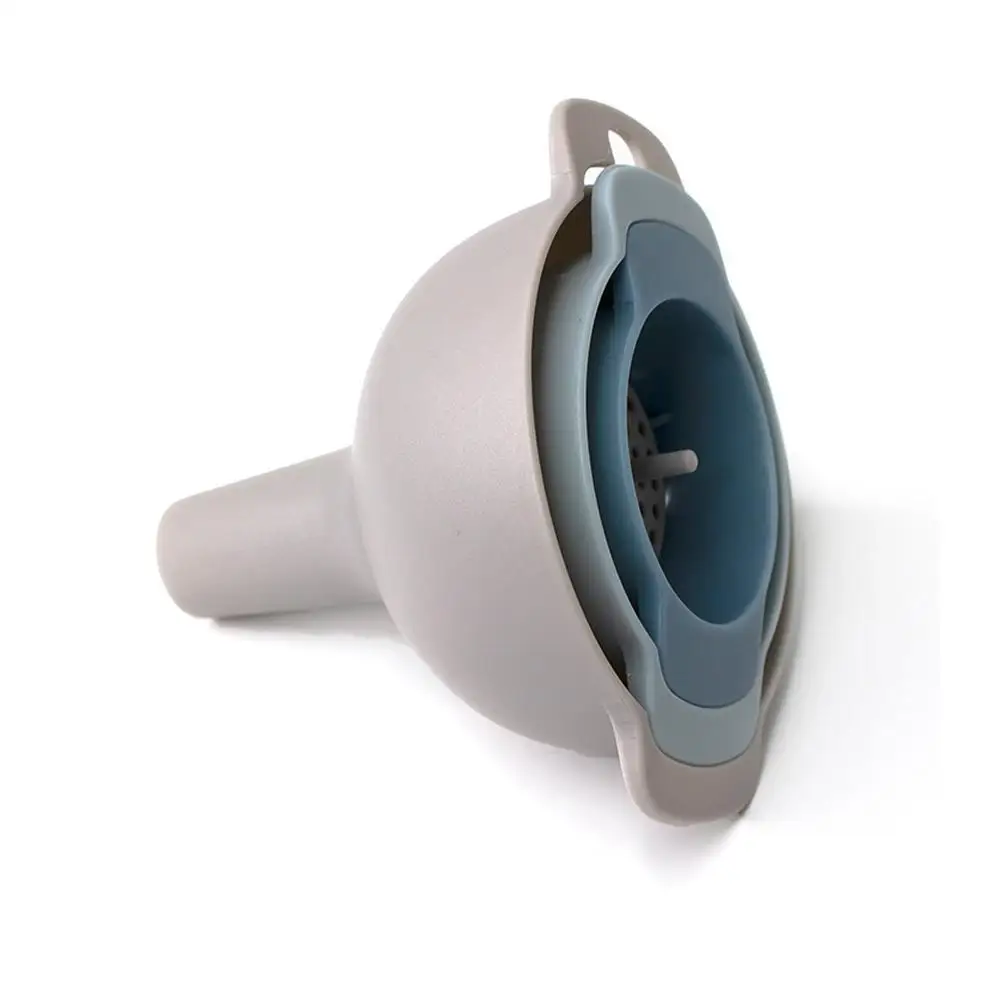 

4pcs/set Filter Funnel Multi-function Oil Water Spices 4-in-1 Gadgets PP Durable Flask Kitchen Funnel Tools Strainer Filter E1F6