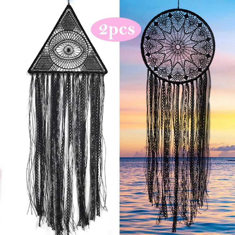 Ловец снов для спальни в стиле бохо настенное украшение с геометрическим