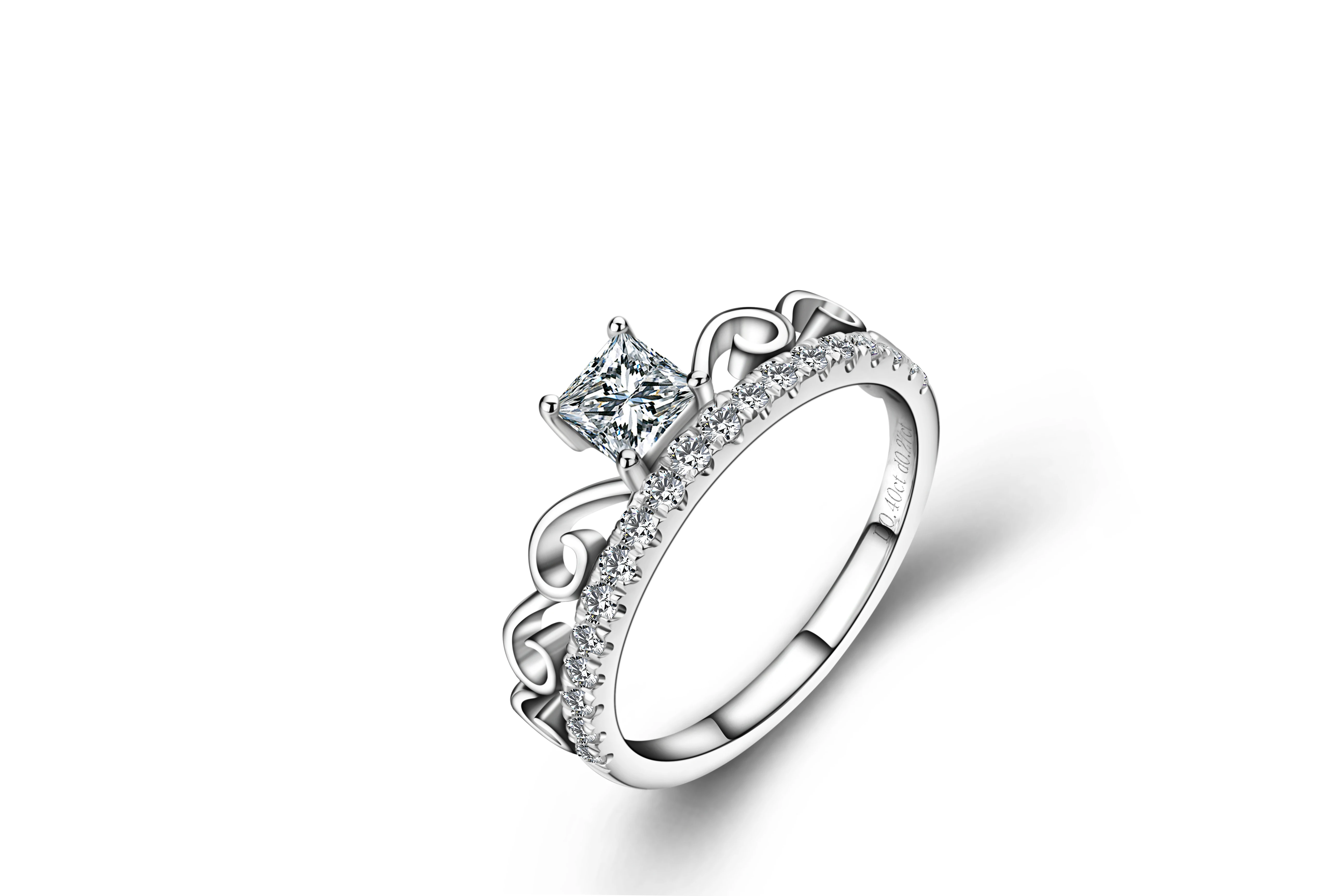 Starsgem модный дизайн под заказ 18K роскошное обручальное кольцо королевы с