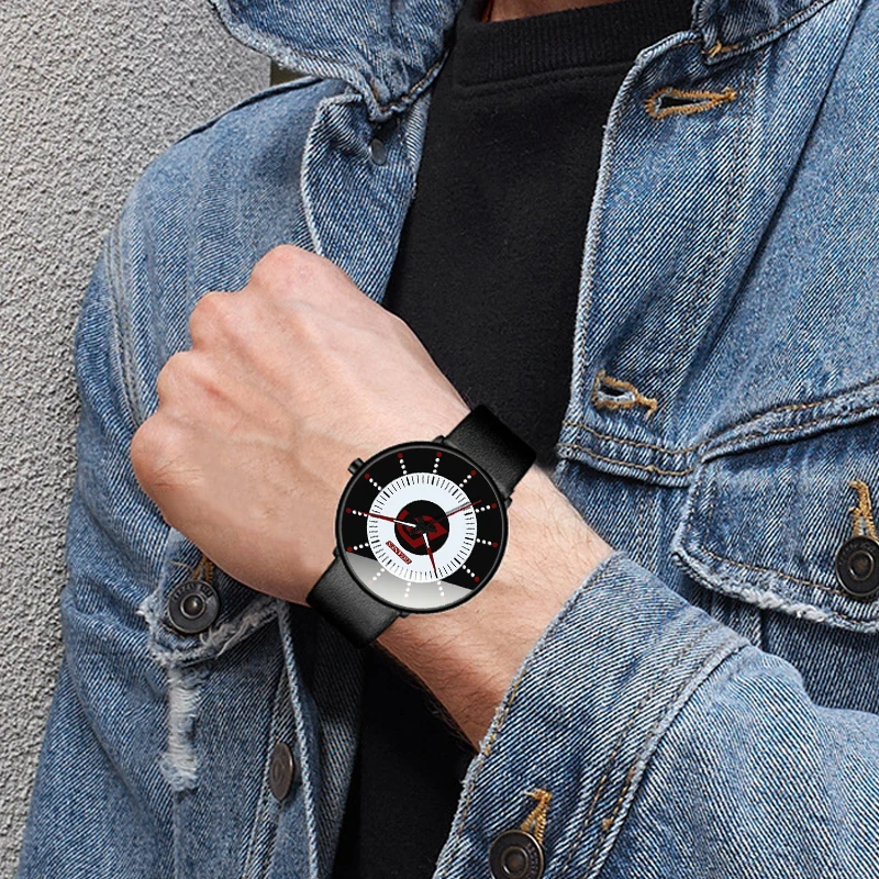 

2021 Fashion Mens Minimalism Watches Men Black Leather Strap Quartz Watch Simple Male Casual Luminous Clock Luxury Man Gifts