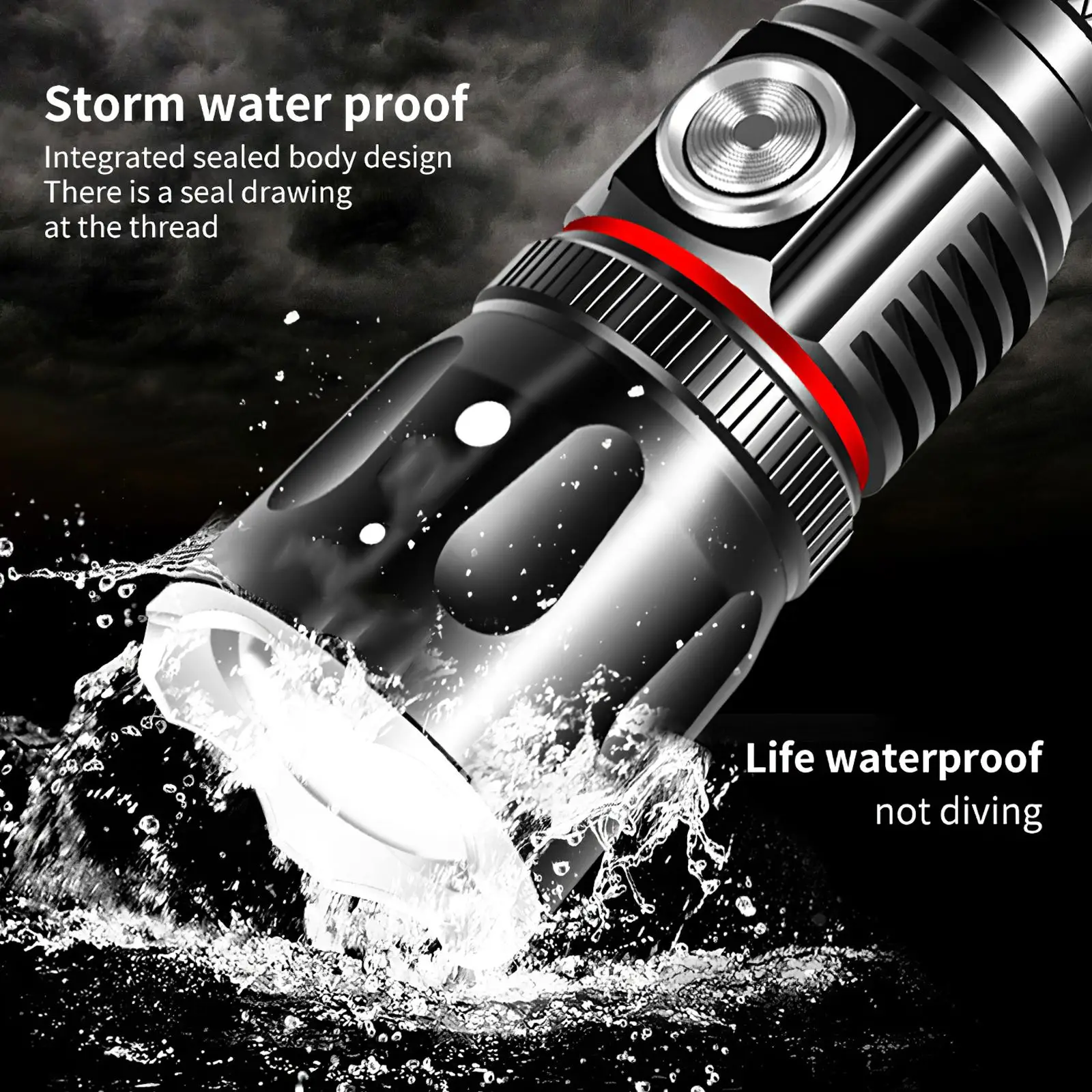 

Multifunctional LED Flashlight Folding COB Work Light USB Charging Headlight Magnet Inspection Lights For Camping Hiking