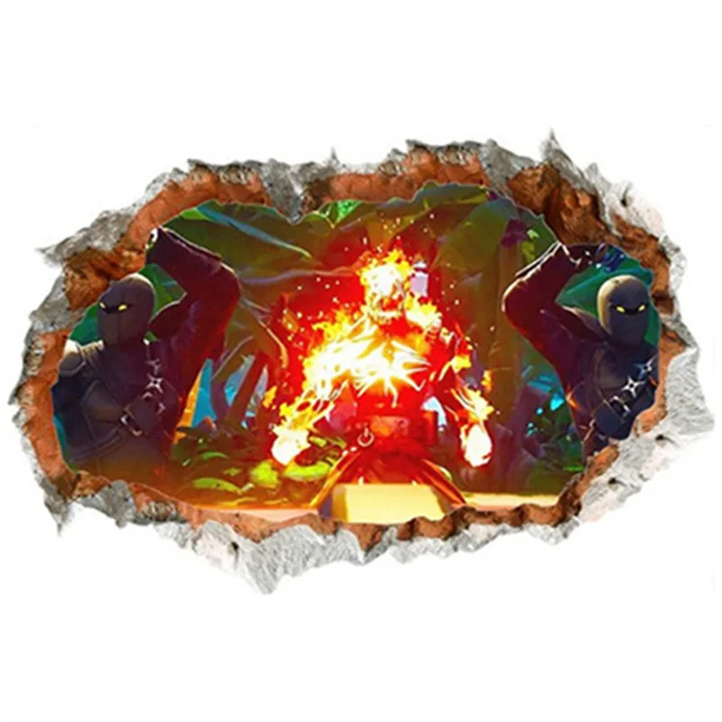 Защита Земли мультфильм игры плакат 3d сломанной виниловые настенные наклейки