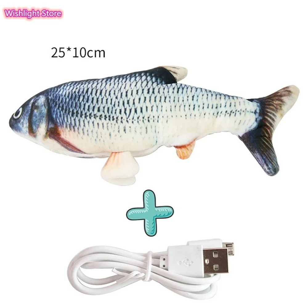 

Electric Cat Toy 3D Fish USB Charging Simulation Fish Interactive Cat Toys for Cats Pet Toy Cat Supplies