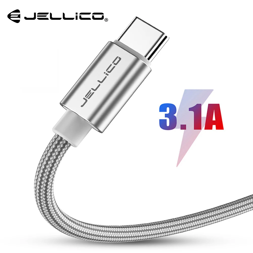 Jellico usb type C кабель USB C кабель передачи данных для быстрой зарядки для samsung Galaxy S9 S8 Plus мобильный телефон зарядное устройство кабель для Xiaomi Mi 8