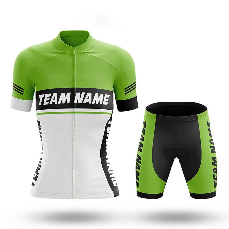 

Women's Bicycle Jersey Sets Clothing Summer Cycling Skinsuit Bib Shorts Sleeve Bike Pro Team Racing Sportwear Uniform 9D Gel Pad