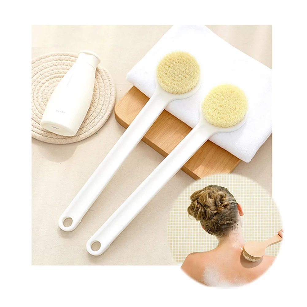 Мягкая щетка для ванны с противоскользящей длинной ручкой отшелушивающая