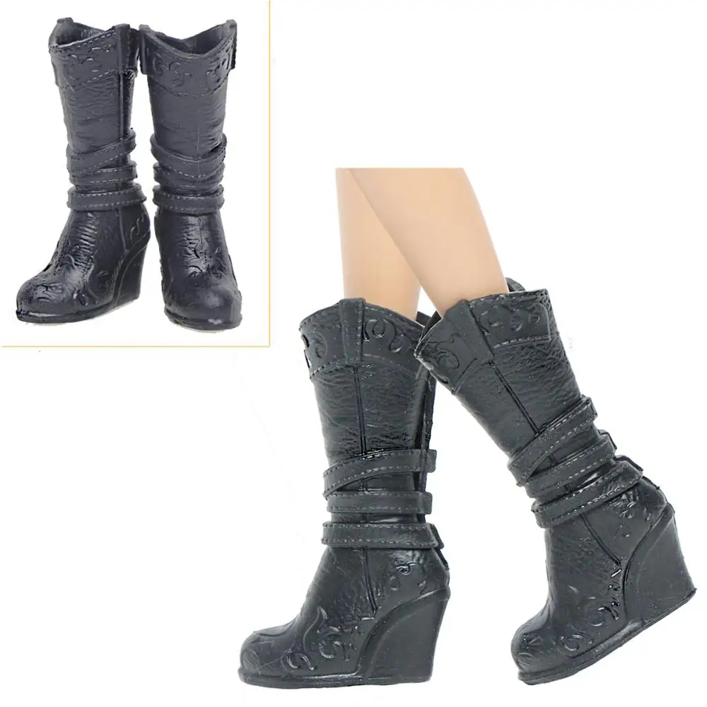 Босоножки на танкетке и высоком каблуке Повседневная Одежда для куклы Барби