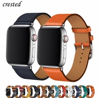 22mm bracelet for apple watch series 7 band 44mm for apple watch genuine leather wristband for iwatch serie 7 654 3 se 38mm 42mm
