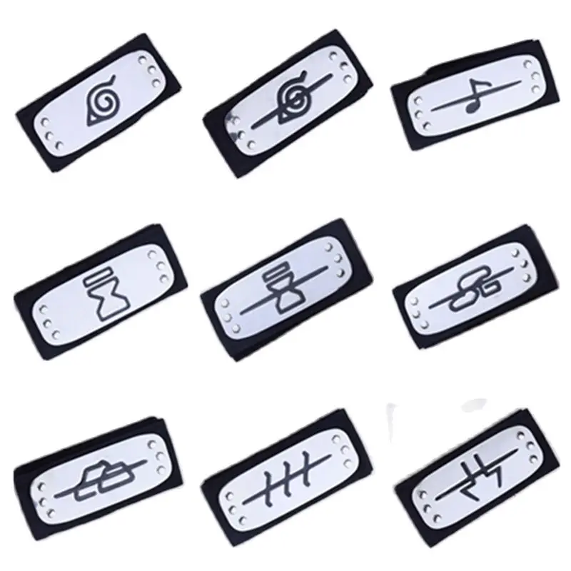 

Anime Naruto Headband Cosplay Costumes Accessories Toys Props Kakashi Itachi Akatsuki Madara Sign Props Gifts Kids Toys
