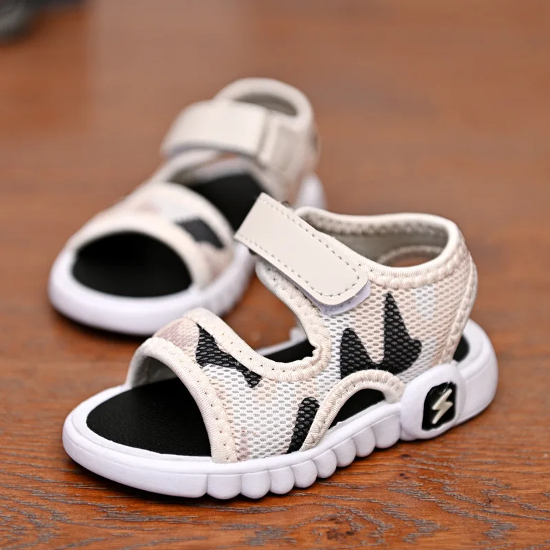 

2021 Boys Sandals Summer Kids Shoes camo Casual Beach Children Shoes Outdoor Fashion Light Soft Flats Toddler Baby Girls Sandals