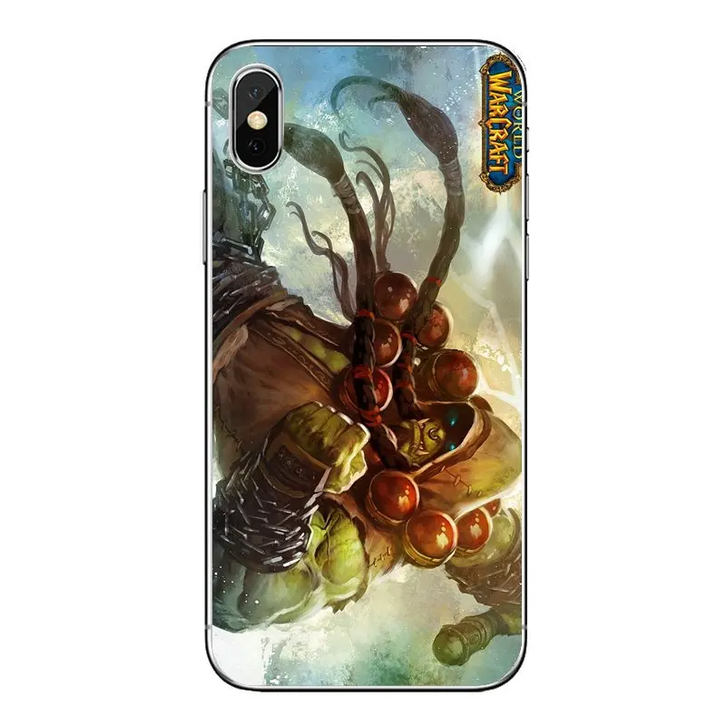 Прозрачный чехол для iPod Touch iPhone 4 4S 5 5S 5C SE 6 6S 7 8 X XR XS Plus MAX thrall wow World of Warcraft Art Poster из