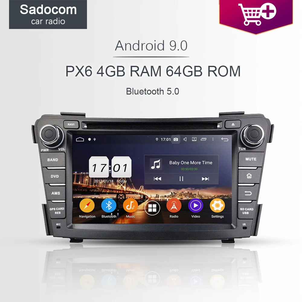 PX6 DSP Android 9 0 для Hyundai I40 2011 2013 2014 Восьмиядерный 4 Гб RAM автомобильный DVD плеер GPS