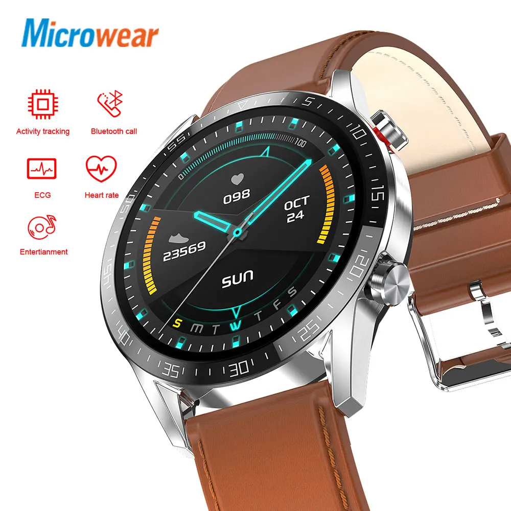 2021 Новый Microwear L13 Smart Watch ЭКГ сердечный ритм вызовов через Bluetooth крови Давление