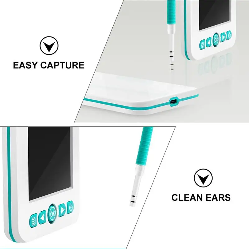 

1 Set Otoscope 4.3 Inch Digital Visual Camera Scope Ear Pick Ear Care Tools