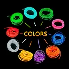 Автомобильные аксессуары сделай сам 5 м, неоновая Светодиодная лента для салона Peugeot 206, для Suzuki Vitara Swift Samurai Alto, для Seat Ibiza Leon FR Altea