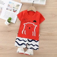 kids clothes toddler boys cartoon outfits baby girls summer tees suits 1 2 3 4 years children clothing t shirt shorts