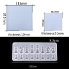 1 Набор шахматы + клетчатый силиконовая форма сделай сам ремесла слесарный шахматная доска с украшением в виде кристаллов эпоксидная смола, форма Прямая поставка