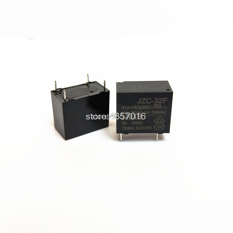 2 шт. Мощность реле HF32F JZC 32F 005 HS3 012 024 5A 250VAC 4PIN|Реле| |